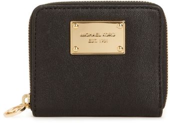 Michael Kors Jet Set Gold Ziparound Small Coin Purse - Lyst