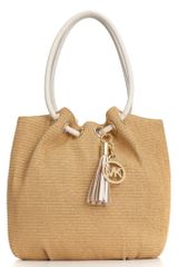Michael Kors Medium Ring Straw Tote