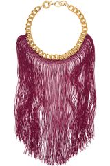 Missoni Goldtone Chain and Fringed Necklace