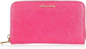 Miu Miu Stringrayeffect Leather Wallet - Lyst