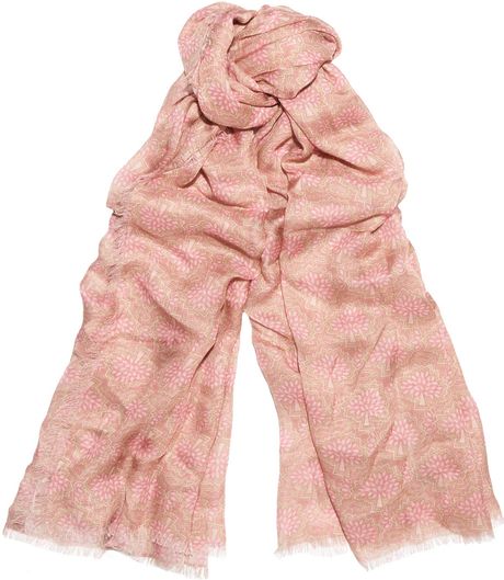 Mulberry Printed Modal Scarf in Pink - Lyst