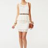 Nasty Gal Lace Peplum Dress in Beige (cream) - Lyst