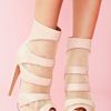 Nasty Gal Expo Platform Boot in Beige (nude) - Lyst