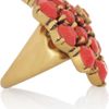 Oscar De La Renta 24karat Goldplated Cabochon Ring in Gold - Lyst