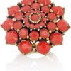 Oscar De La Renta 24karat Goldplated Cabochon Ring in Gold - Lyst
