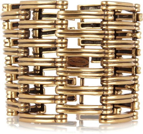 Oscar De La Renta 24karat Goldplated Cuff in Gold - Lyst