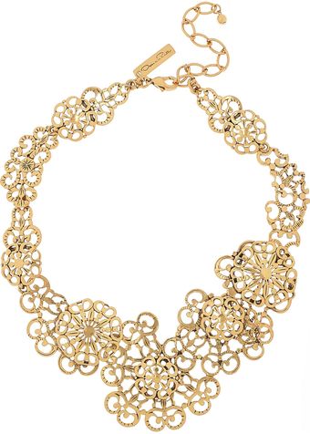 Oscar de la Renta 24karat Goldplated Necklace - Lyst