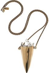 Pamela Love Bronze and Quartz Necklace
