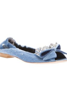 Philipp Plein Denim Bow Shoe - Lyst