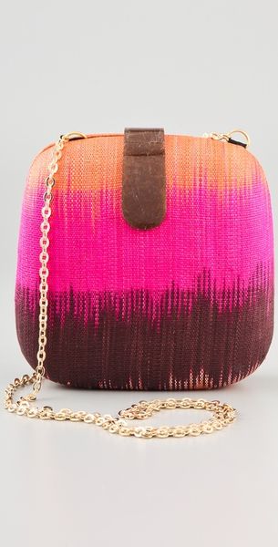 Rebecca Minkoff Ikat Mini Minaudiere in Multicolor (brown) - Lyst