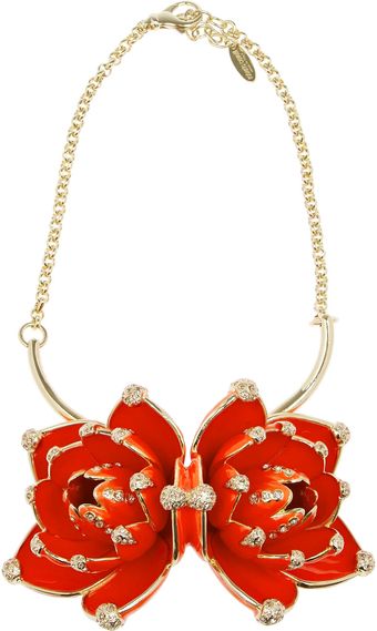 Roberto Cavalli Goldplated Swarovski Crystal Necklace - Lyst