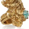 Yves Saint Laurent Arty Too Goldplated Swarovski Crystal Ring in Gold - Lyst
