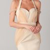 Zac Posen Off The Shoulder Gown with Halter Straps in Beige (ivory) - Lyst