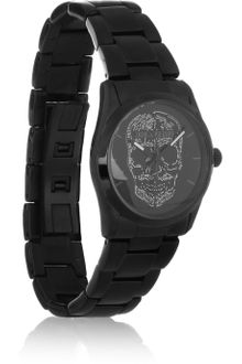 Zadig & Voltaire Coated Stainless Steel Skull Motif Watch - Lyst