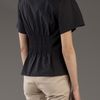 3.1 Phillip Lim Aircorded Pleated Shoulder Top in Black - Lyst