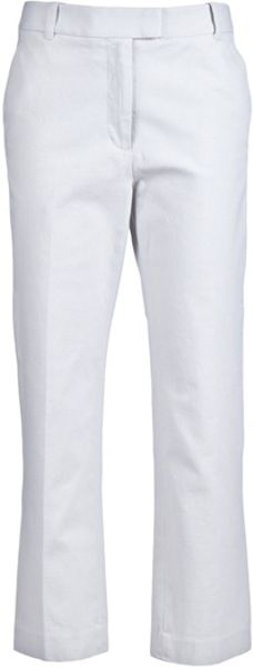 3.1 Phillip Lim Cropped Trouser in White - Lyst