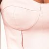 Asos Collection  Pencil Dress with Cut Out Back in Pink (nude) - Lyst