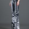 Balmain Flare Trouser in Silver - Lyst