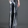 Balmain Flare Trouser in Silver - Lyst