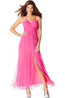 BCBGMAXAZRIA Sleeveless Pleated Evening Gown - Lyst