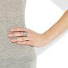 Bottega Veneta Set Of Four Silver Intrecciato Stacking Rings in Silver - Lyst