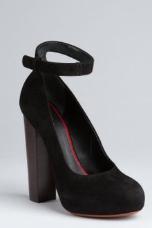 Celine Platform Ankle Strap Stacked Heels - Lyst