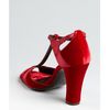 Celine Ruby Velvet and Satin Tstrap Sandals in Red (ruby) - Lyst