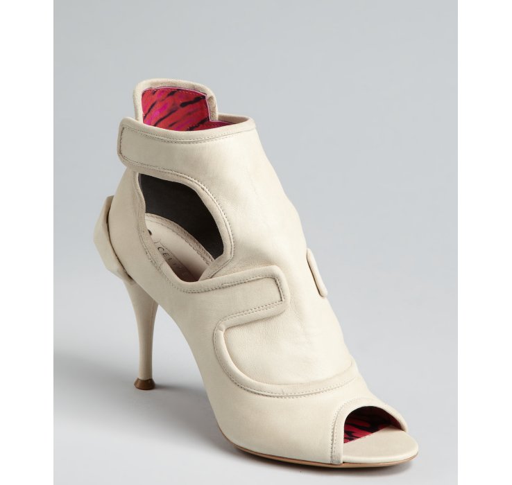 celine leather bootie
