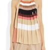 Chloé Pleated Silk Crepe De Chine Top in Multicolor (multicolored) - Lyst