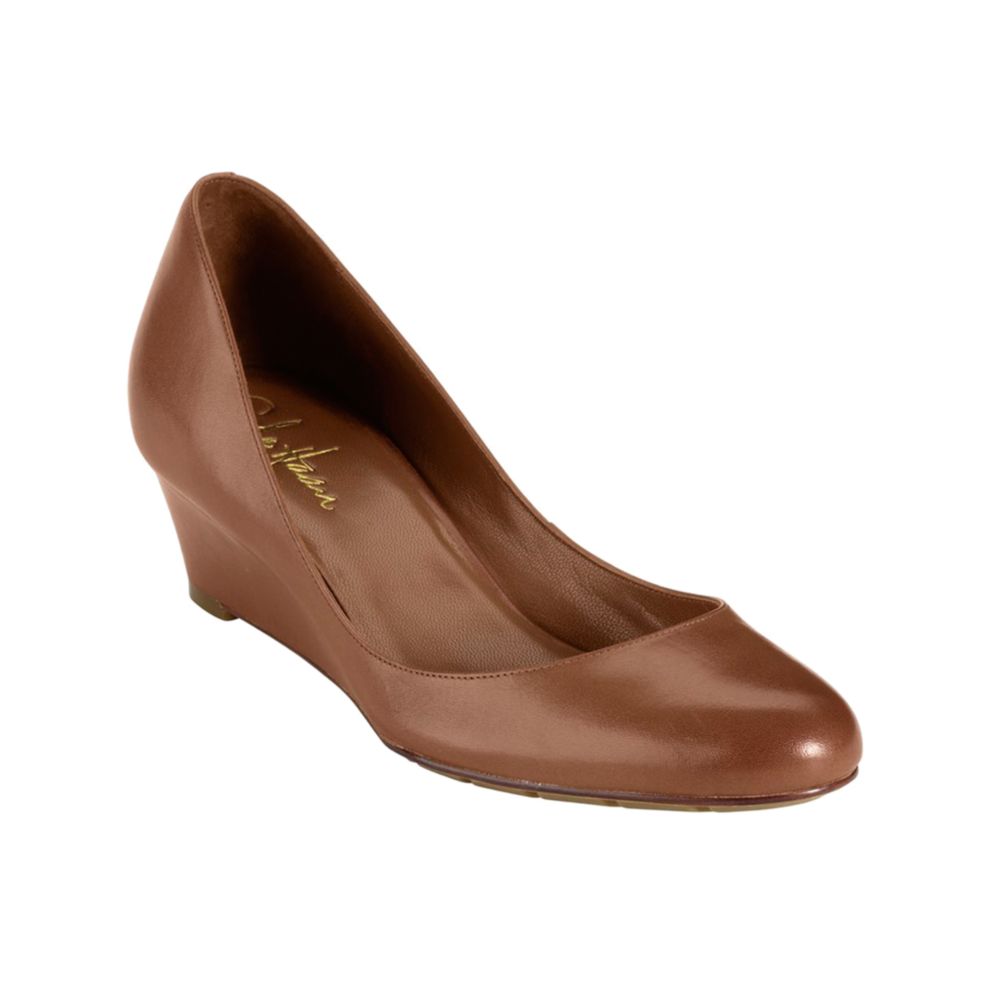 cole haan closed toe wedge
