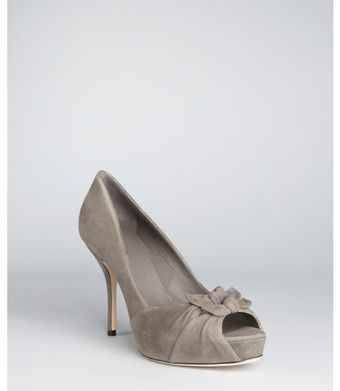  Lise Peep Toe Bow Pumps 