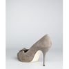Gucci Lise Peep Toe Bow Pumps in Gray (grey) - Lyst