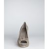 Gucci Lise Peep Toe Bow Pumps in Gray (grey) - Lyst