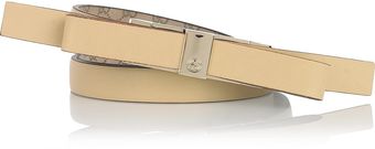  Skinny Leather Bow Belt 