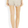 Haute Hippie Lace Cottonblend Mini Shorts in White (ivory) - Lyst