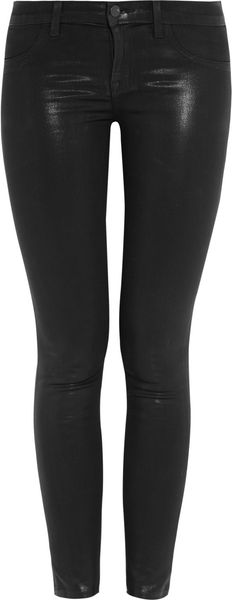J Brand 901 Waxed Lowrise Leggingsstyle Jeans - Lyst