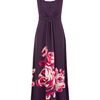 Jacques Vert Rose Border Print Maxi Dress in Purple (black) - Lyst
