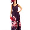 Jacques Vert Rose Border Print Maxi Dress in Purple (black) - Lyst