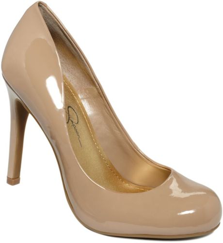 Jessica Simpson Calie Pumps in Brown (nude) - Lyst