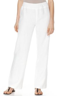 Jones New York Straight Leg Linen Pull On Lounge - Lyst