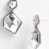 Lagos Silver Rocks Angled Drop Earrings in Silver - Lyst