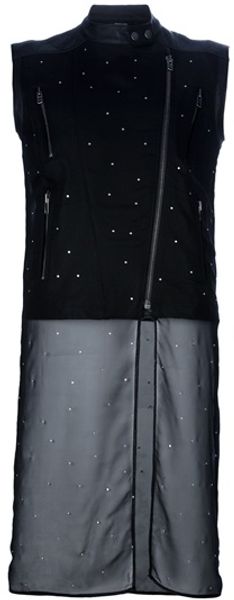 Maison Martin Margiela Leather Studded Gilet - Lyst