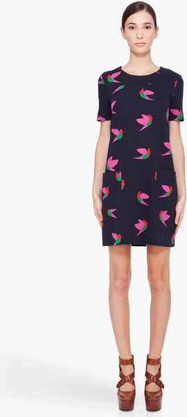 Marc By Marc Jacobs Dress Night Bird - Lyst
