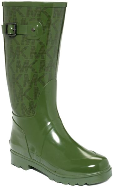 mk black rain boots