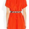 Miu Miu Star Print Watersnake Waist Belt in Gray (brown) - Lyst