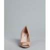 Miu Miu Powder Stingray Embossed Leather Peep Toe Wedges in Beige (powder) - Lyst