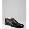 Prada Black Leather Seamed Cap Toe Oxfords in Black for Men - Lyst