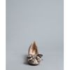Prada Prada Sport Taupe Snake Embossed Leather Bow Detail Pumps in Brown (taupe) - Lyst