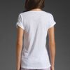Splendid Slub V Neck Tee in White - Lyst