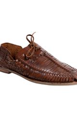 ... Madden Reston Huarache Sandals in Brown for Men (tan leather) - Lyst